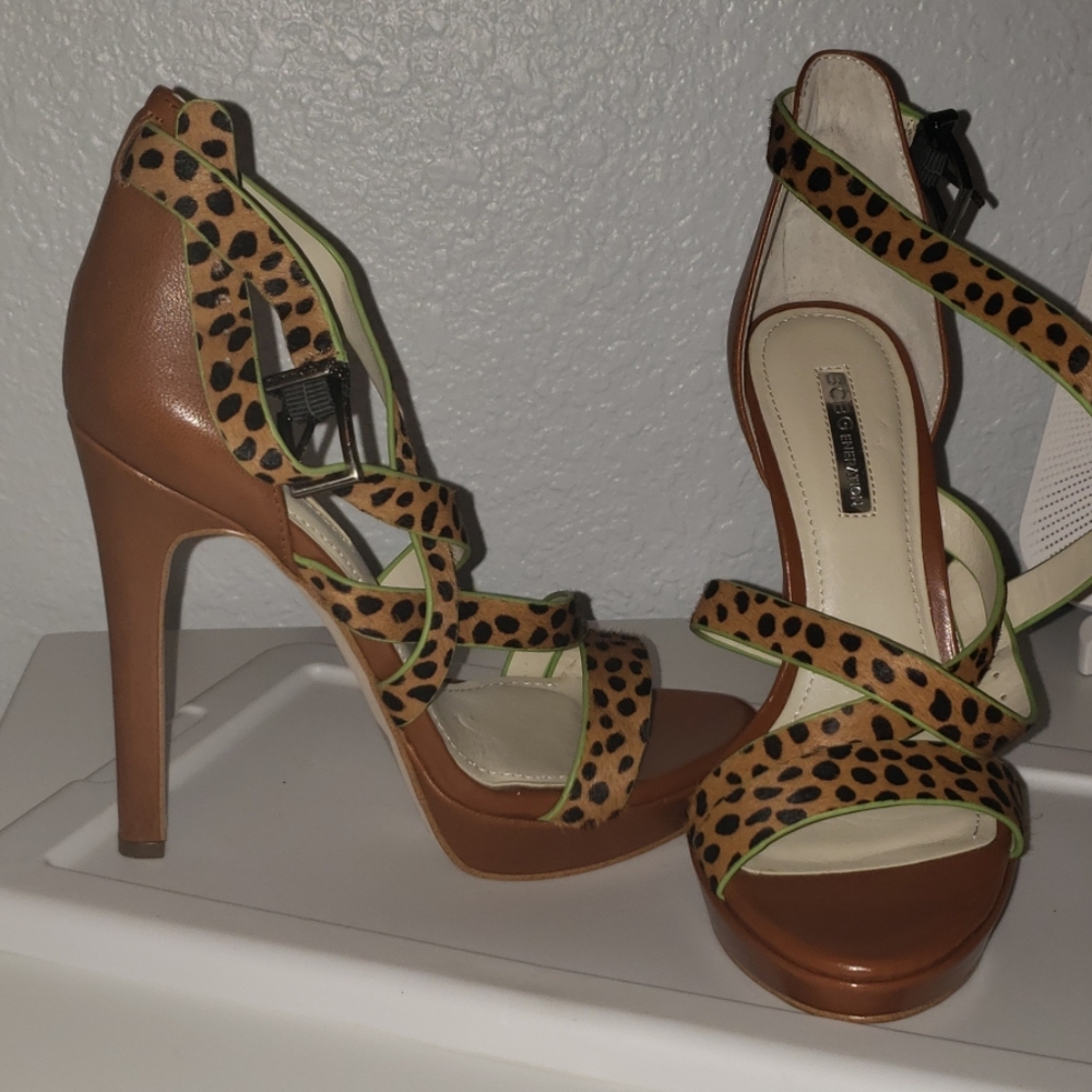 BCBG GENERATION strappy platforms